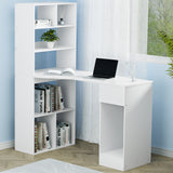 Artiss 120cm White Computer Desk with Bookshelf and Drawer — Allure Home Collections
