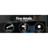 Artiss Bobi LED Entertainment Unit with Storage — Black or White, 160 x 35 x 60cm — Allure Home Collections