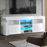 Artiss Bobi LED Entertainment Unit with Storage — Black or White, 160 x 35 x 60cm — Allure Home Collections