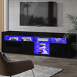 Artiss Bobi 180cm LED TV Cabinet — Black with RGB Lighting — Allure Home Collections