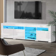 Artiss Bobi 180cm LED TV Cabinet — White with RGB Lighting — Allure Home Collections
