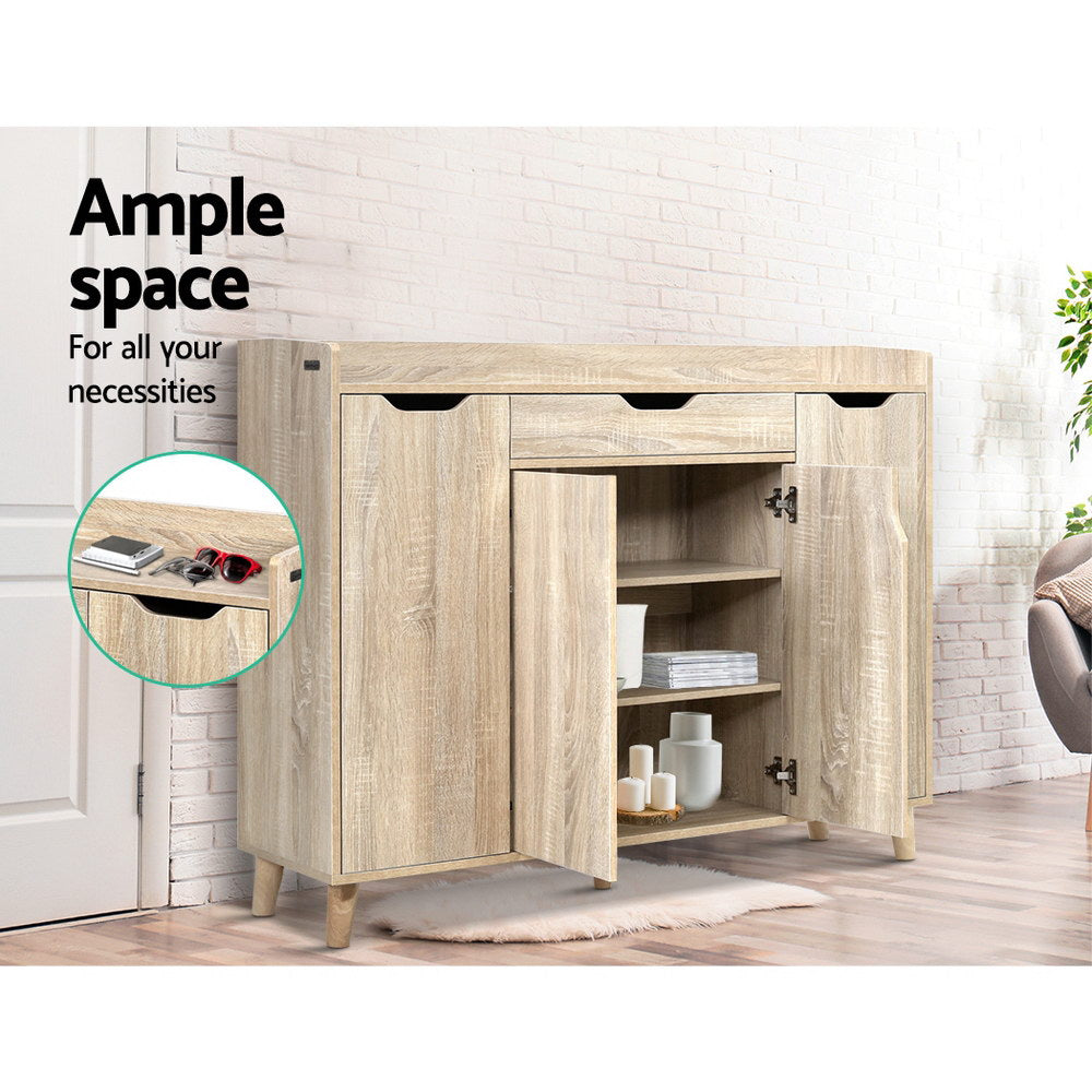 Cavendish 26 Pair Shoe Cabinet, Pine image 7