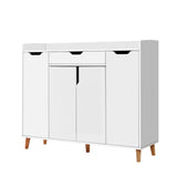 Artiss CISSY 26-Pair Adjustable White Shoe Rack Cabinet — Melamine Finish — Allure Home Collections
