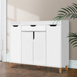Artiss CISSY 26-Pair Adjustable White Shoe Rack Cabinet — Melamine Finish — Allure Home Collections
