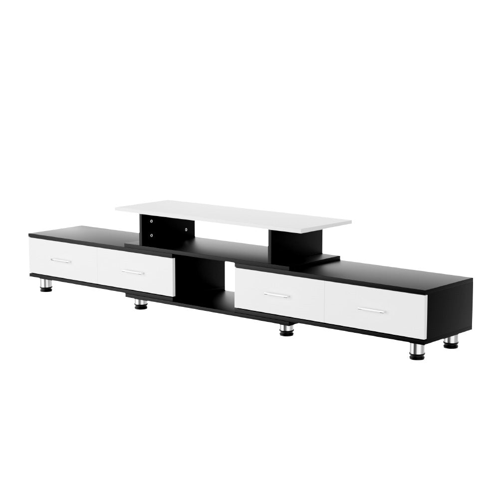 Artiss Extendable TV Cabinet — 160cm to 220cm, with Drawers and Open Shelves — Allure Home Collections