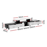 Artiss Extendable TV Cabinet — 160cm to 220cm, with Drawers and Open Shelves — Allure Home Collections