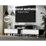 Artiss Extendable TV Cabinet — 160cm to 220cm, with Drawers and Open Shelves — Allure Home Collections
