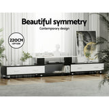 Artiss Extendable TV Cabinet — 160cm to 220cm, with Drawers and Open Shelves — Allure Home Collections