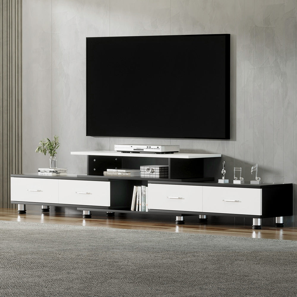 Artiss Extendable TV Cabinet — 160cm to 220cm, with Drawers and Open Shelves — Allure Home Collections