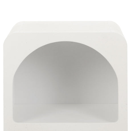 Artiss ARCHED Bedside Table with Shelves in White — Allure Home Collections