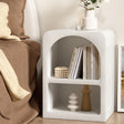 Artiss ARCHED Bedside Table with Shelves in White — Allure Home Collections