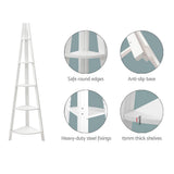 Artiss 5-Tier Corner Bookshelf - CANE White