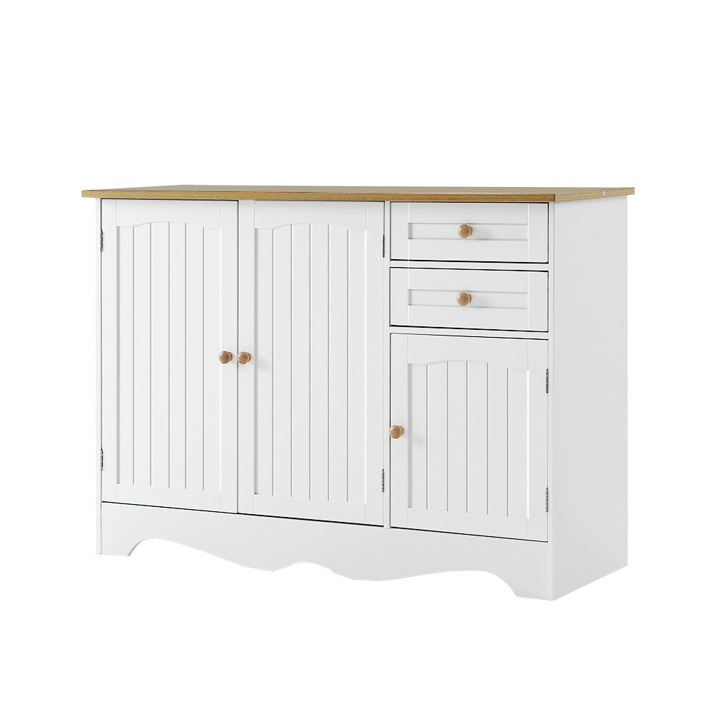 Gerard 3 Door 2 Drawer Buffet Sideboard, White