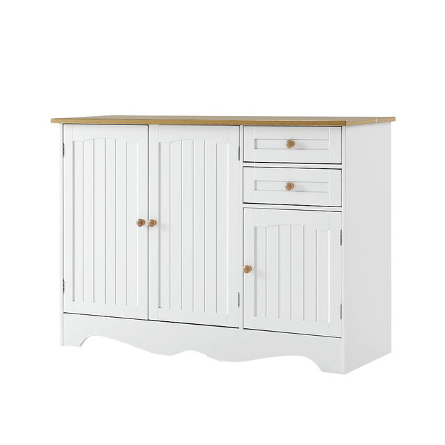 Gerard 3 Door 2 Drawer Buffet Sideboard, White