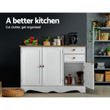 Gerard 3 Door 2 Drawer Buffet Sideboard, White