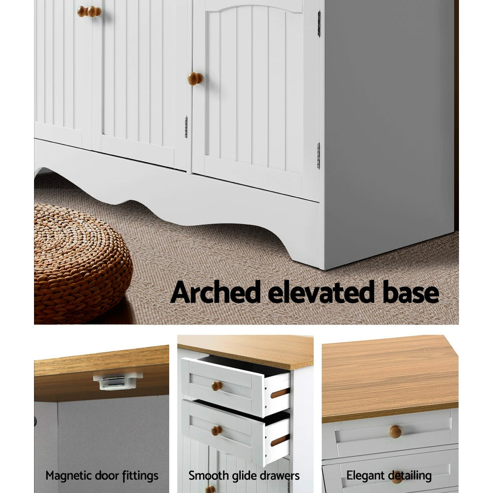 Gerard 3 Door 2 Drawer Buffet Sideboard, White