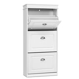 Bellfield 3 Drawer Shoe Cabinet, White image 2
