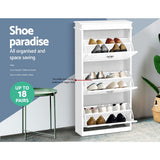 Bellfield 3 Drawer Shoe Cabinet, White image 5