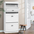 Bellfield 3 Drawer Shoe Cabinet, White image 1