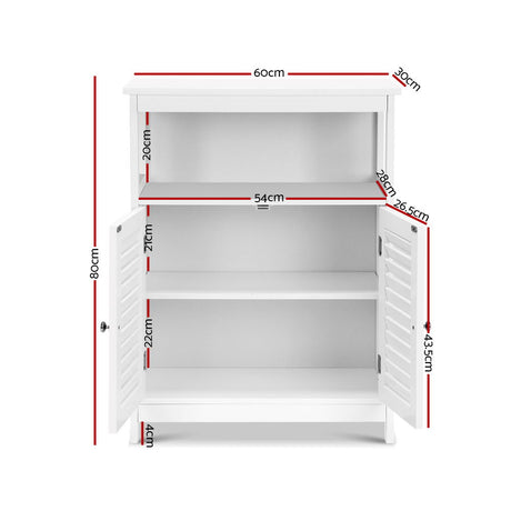 Wentworth 2 Door Buffet Sideboard, White