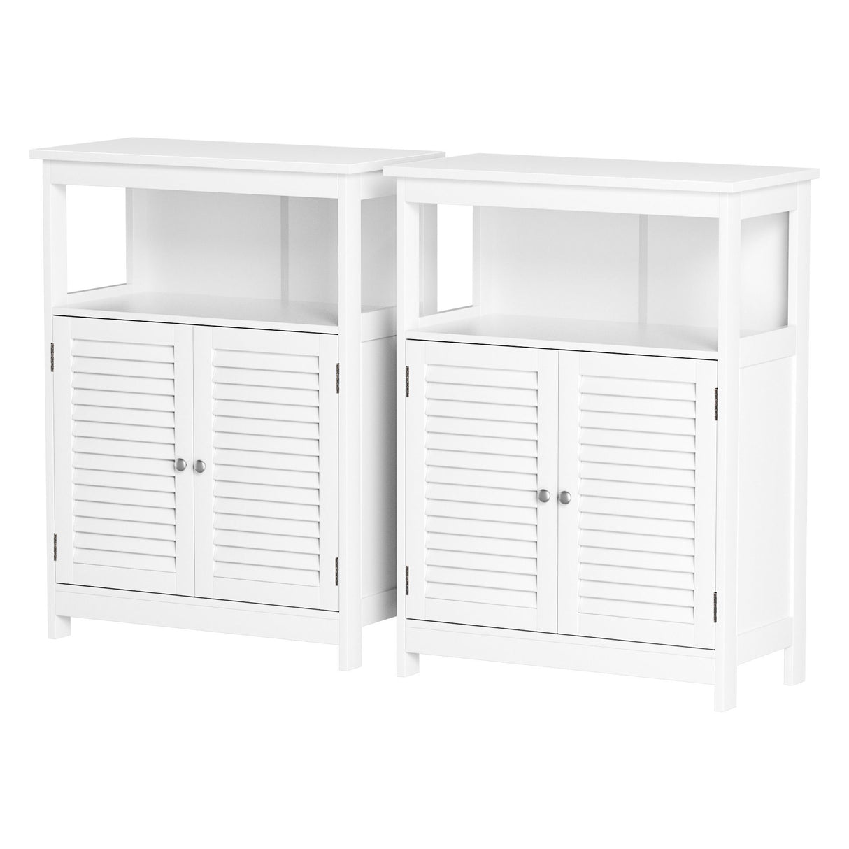 Wentworth 2 Door Buffet Sideboard, White 2pcs