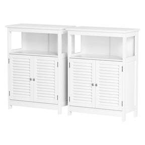 Wentworth 2 Door Buffet Sideboard, White 2pcs