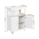Wentworth 2 Door Buffet Sideboard, White 2pcs