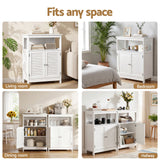 Wentworth 2 Door Buffet Sideboard, White 2pcs
