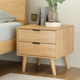 Artiss Bedside Table with 2 Drawers in Pine — Allure Home Collections