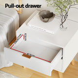 Artiss Bedside Table with 2 Drawers in White — Allure Home Collections