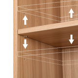 Artiss MILO Pine 7-Tier Bookshelf