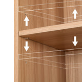 Artiss MILO Pine 8-Tier Bookshelf