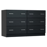 Artiss VEDA 6-Drawer Lowboy in Black — Allure Home Collections