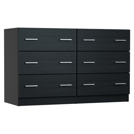 Artiss VEDA 6-Drawer Lowboy in Black — Allure Home Collections