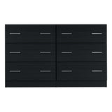 Artiss VEDA 6-Drawer Lowboy in Black — Allure Home Collections