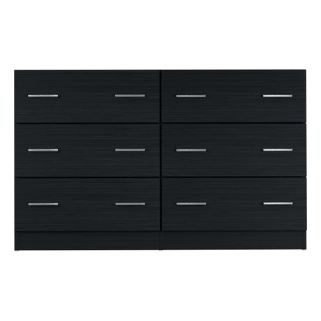 Artiss VEDA 6-Drawer Lowboy in Black — Allure Home Collections