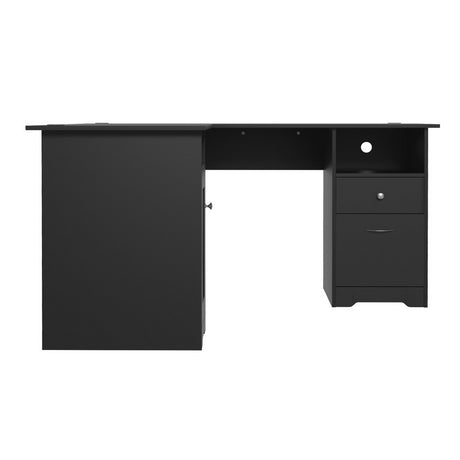 Bruce Corner Desk, Black 150cm