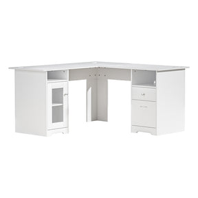 Bruce Corner Desk, White 150cm