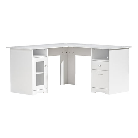 Bruce Corner Desk, White 150cm