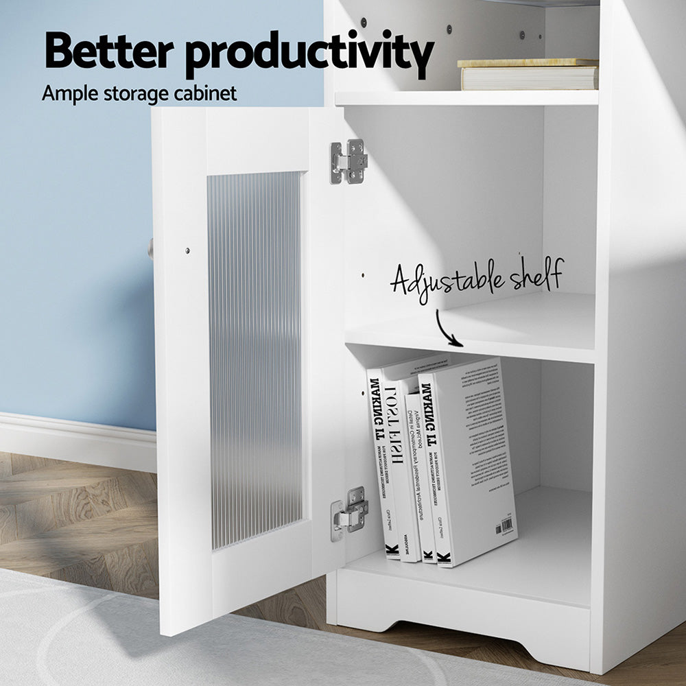 Bruce Corner Desk, White 150cm
