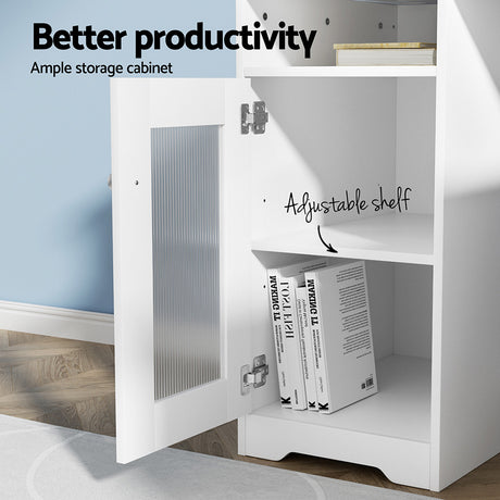 Bruce Corner Desk, White 150cm