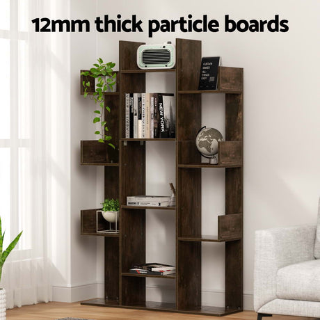 Artiss ROMI Walnut Tree-Shaped Bookshelf