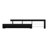 Artiss Caya LED Entertainment Unit — Black, Pine or White, Low-Profile — Allure Home Collections