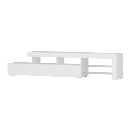 Artiss Caya LED Entertainment Unit — Black, Pine or White, Low-Profile — Allure Home Collections