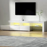 Artiss Caya LED Entertainment Unit — Black, Pine or White, Low-Profile — Allure Home Collections