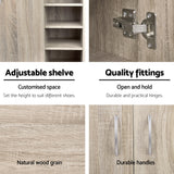 Artiss CLAIR 21-Pair Adjustable Shoe Rack Cabinet — Two Doors, Side Shelves — Allure Home Collections