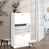 Zumsteins 36 Pair Shoe Cabinet, White