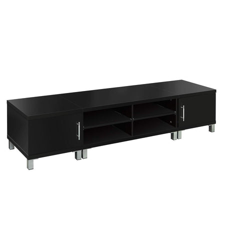 Artiss Danson 190cm Black Entertainment Unit with Dual Side Cabinets — Allure Home Collections