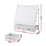 Mapourika Kids Bookshelf, Metal Storage Rack, White