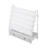 Mapourika Kids Bookshelf, Metal Storage Rack, White